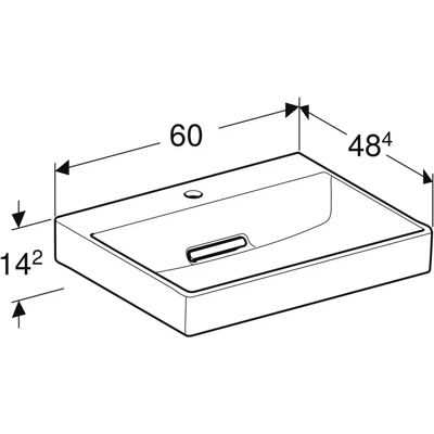 Geberit Weiß Horizontal Waschtisch - Waschtisch Geberit Weiß Horizontal Waschtisch - Waschtisch