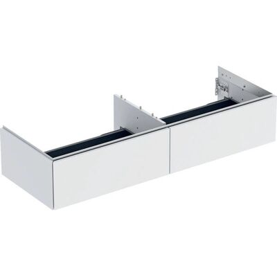 Geberit Væghængt badeværelsesskab - 2 skuffer, 1332x266x470mm Geberit Væghængt badeværelsesskab - 2 skuffer, 1332x266x470mm