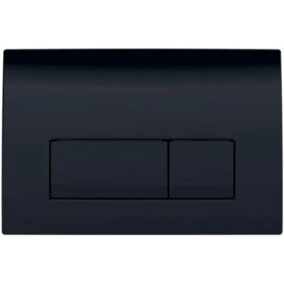 Geberit Delta 50 - Black Brillant Flush Plate - Double Button Geberit Delta 50 - Black Brillant Flush Plate - Double Button