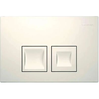 Geberit Delta35 Weiß Doppelknopf Spülplatte - Spülplatte Geberit Delta35 Weiß Doppelknopf Spülplatte - Spülplatte