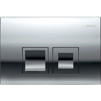 Geberit Delta35 - Zweimengen-Spültaste - Chrom-Optik Geberit Delta35 - Zweimengen-Spültaste - Chrom-Optik