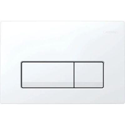 Geberit Delta50 Weiß Doppelspülplatte Geberit Delta50 Weiß Doppelspülplatte