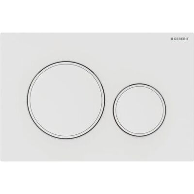 Geberit Sigma20 White Dual Flush Plate Geberit Sigma20 White Dual Flush Plate