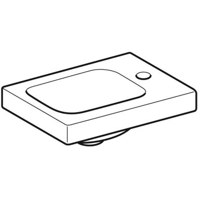 GEBERIT iCon Light Weiß Rechteckiges Wandwaschbecken - Waschbecken GEBERIT iCon Light Weiß Rechteckiges Wandwaschbecken - Waschbecken