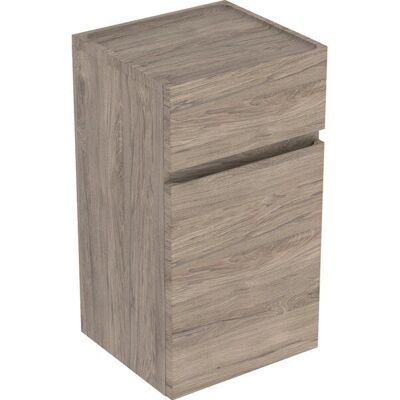 Armoire murale Geberit Nussbaum hickory - Mural, 1 porte, 1 tiroir - Résistant à l'humidité - Publicité Armoire murale Geberit Nussbaum hickory - Mural, 1 porte, 1 tiroir - Résistant à l'humidité - Publicité