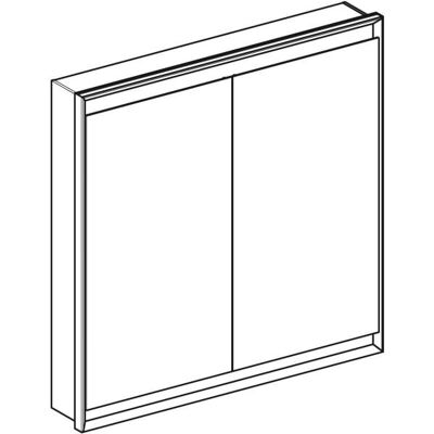 Geberit Weiß 90x90cm Spiegelschrank mit ComfortLight Geberit Weiß 90x90cm Spiegelschrank mit ComfortLight