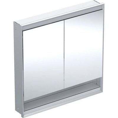 Geberit Aluminium eloxiert Spiegelschrank 90x90x15cm mit ComfortLight Geberit Aluminium eloxiert Spiegelschrank 90x90x15cm mit ComfortLight