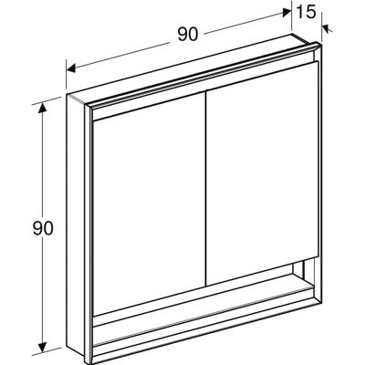 Geberit Weiß Modell mit ComfortLight - Spiegelschrank Geberit Weiß Modell mit ComfortLight - Spiegelschrank