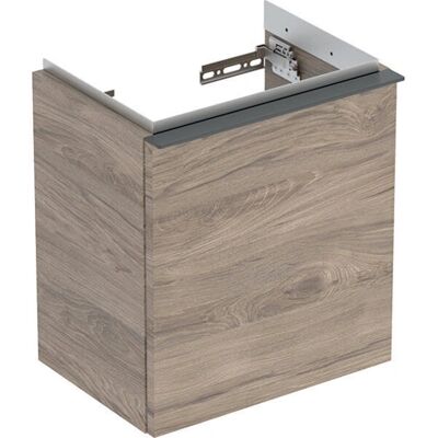 Geberit iCon Unterschrank für Handwaschbecken - Nussbaum hickory, 1 Tür, Dämpfungsmechanismus Geberit iCon Unterschrank für Handwaschbecken - Nussbaum hickory, 1 Tür, Dämpfungsmechanismus