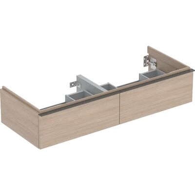 Geberit 502314JH1 Wandhängender Badschrank - Eiche, Lava, 2 Schubladen Geberit 502314JH1 Wandhängender Badschrank - Eiche, Lava, 2 Schubladen