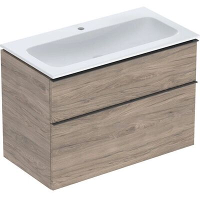 Keramag GmbH Geberit iCon Set Badezimmer Waschtisch - 2 Schubladen, 90x63x48 cm, Weiß Keramag GmbH Geberit iCon Set Badezimmer Waschtisch - 2 Schubladen, 90x63x48 cm, Weiß