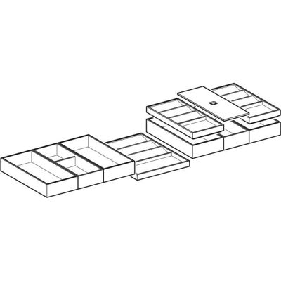 Geberit - 502.353.00.1 - Bambus skuffeinsats sæt 120cm Geberit - 502.353.00.1 - Bambus skuffeinsats sæt 120cm
