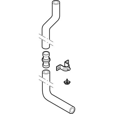 Tubo de descarga Geberit Modelo 118.100.11.1 Blanco - Para cisternas suspendidas Tubo de descarga Geberit Modelo 118.100.11.1 Blanco - Para cisternas suspendidas