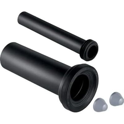Geberit Anschlussgarnitur für WC 110x300mm, chromfarbige Deckkappen Geberit Anschlussgarnitur für WC 110x300mm, chromfarbige Deckkappen