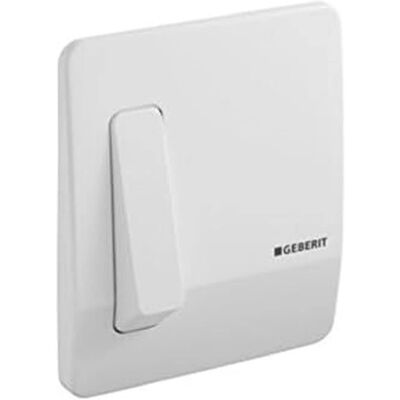 Plaque de chasse Geberit - Déclenchement pneumatique - Blanc - Publicité Plaque de chasse Geberit - Déclenchement pneumatique - Blanc - Publicité