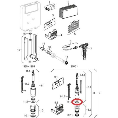 Geberit / Ideal Standard Spülventil Dichtung Flachdichtung - Flachdichtung Geberit / Ideal Standard Spülventil Dichtung Flachdichtung - Flachdichtung