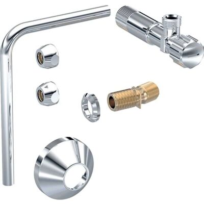 Geberit - Kit de raccordement à l'eau pour WC - Chrome - 147.046.00.1 - Publicité Geberit - Kit de raccordement à l'eau pour WC - Chrome - 147.046.00.1 - Publicité