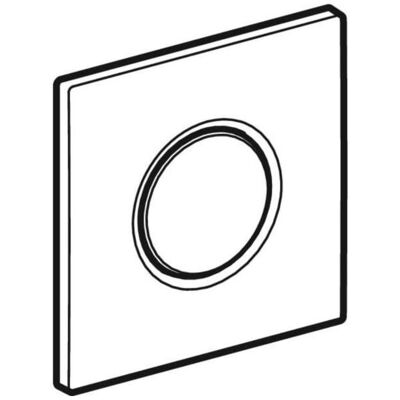 Geberit Plaque murale - Sigma01 - Chrome - Wall Plate - Publicité Geberit Plaque murale - Sigma01 - Chrome - Wall Plate - Publicité