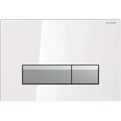 Geberit Sigma 40 Betätigungsplatte - Glas weiß, 2-Mengen-Spülung Geberit Sigma 40 Betätigungsplatte - Glas weiß, 2-Mengen-Spülung