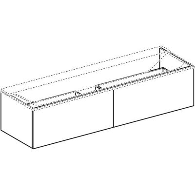 Keramag Geberit Xeno 2 Wandmontierter Waschtischunterschrank Keramag Geberit Xeno 2 Wandmontierter Waschtischunterschrank