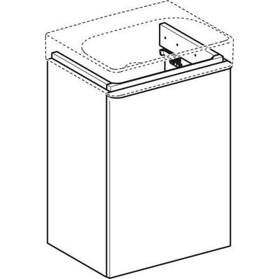 Geberit Wandmontiertes Badezimmermöbel - Linke Scharniertür - Smyle Square Geberit Wandmontiertes Badezimmermöbel - Linke Scharniertür - Smyle Square