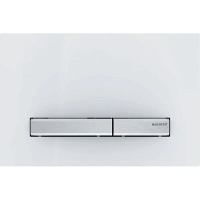 Pulsante di scarico Geberit Sigma50 Bianco Cromato - Accessorio WC Pulsante di scarico Geberit Sigma50 Bianco Cromato - Accessorio WC