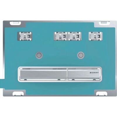Geberit 115.788.00.2 Plato de Doble Botón Cromo - Accesorio para Inodoro Geberit 115.788.00.2 Plato de Doble Botón Cromo - Accesorio para Inodoro