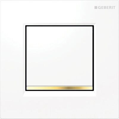 Geberit 116.017.KK.1 Weiße pneumatische Urinal-Spülplatte Geberit 116.017.KK.1 Weiße pneumatische Urinal-Spülplatte