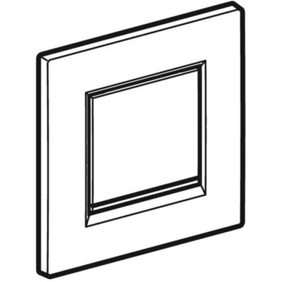 Geberit BetPl. Typ 30 - Plaque de chasse pour urinoir avec actionneur pneumatique - Blanc/Or - Publicité Geberit BetPl. Typ 30 - Plaque de chasse pour urinoir avec actionneur pneumatique - Blanc/Or - Publicité