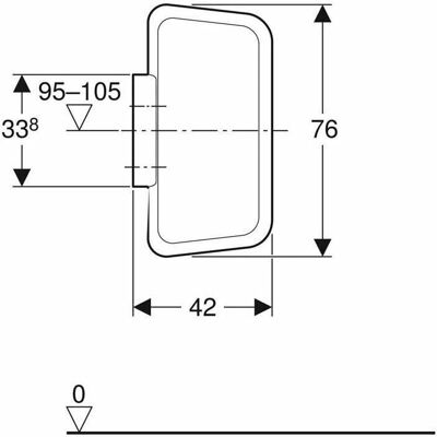 Perete despărțitor pentru urinal Geberit - Montaj pe perete, alb alpino, 760x420mm Perete despărțitor pentru urinal Geberit - Montaj pe perete, alb alpino, 760x420mm