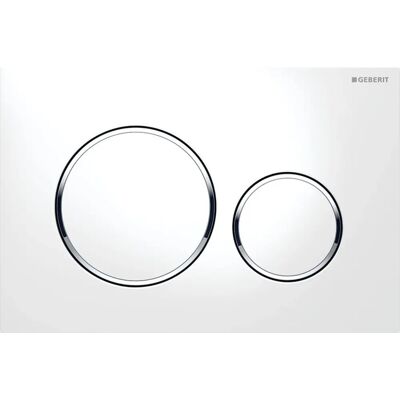 Geberit Sigma 20 Weiße Betätigungsplatte - WC Ersatzteil Geberit Sigma 20 Weiße Betätigungsplatte - WC Ersatzteil