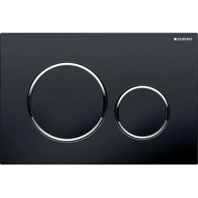 Geberit 115.882.KM.1 Doppelspülplatte - Schwarz, Chrom Geberit 115.882.KM.1 Doppelspülplatte - Schwarz, Chrom