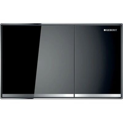 Geberit 115.640.SJ.1 Plaque de chasse double noir et chrome Geberit 115.640.SJ.1 Plaque de chasse double noir et chrome