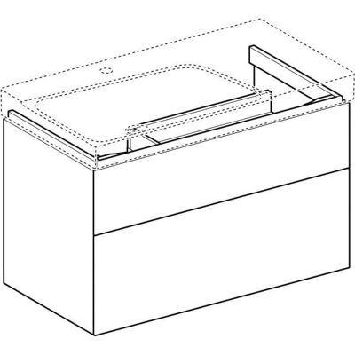 Geberit Xeno² Wandmontage-Schrankschrank - 2 Schubladen, LED-Beleuchtung, Feuchtigkeitsbeständig Geberit Xeno² Wandmontage-Schrankschrank - 2 Schubladen, LED-Beleuchtung, Feuchtigkeitsbeständig