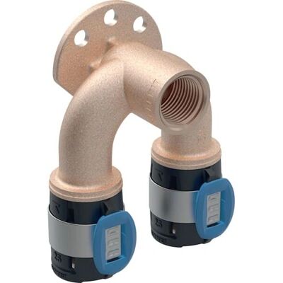 Conector en T Geberit FlowFit - 90°, sin plomo, Ø 25mm Conector en T Geberit FlowFit - 90°, sin plomo, Ø 25mm