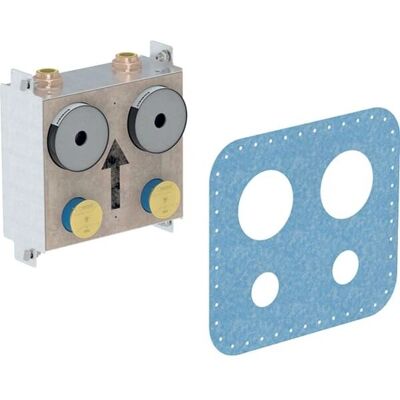 Geberit Modèle 461.131.00.1 - Bloc compteur d'eau avec deux lignes - Publicité Geberit Modèle 461.131.00.1 - Bloc compteur d'eau avec deux lignes - Publicité