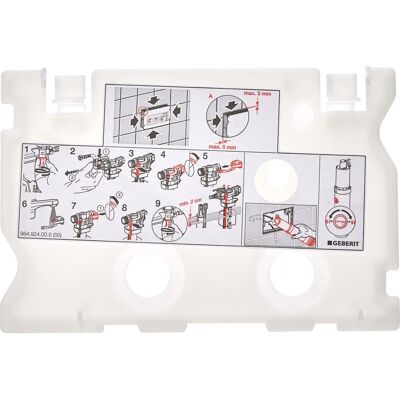 Geberit Peça de reposição 241.283.00.1 Lava Cinza - Placa de descarga Geberit Peça de reposição 241.283.00.1 Lava Cinza - Placa de descarga