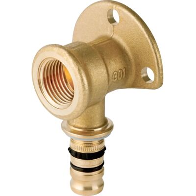 Raccord de tuyau d'eau Geberit 612.289.00.5 - Laiton, Coude à 90°, Pression - Publicité Raccord de tuyau d'eau Geberit 612.289.00.5 - Laiton, Coude à 90°, Pression - Publicité