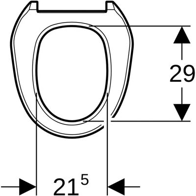 Geberit WC-Sitz Weiß-Alpin - Modell 250066111 Geberit WC-Sitz Weiß-Alpin - Modell 250066111