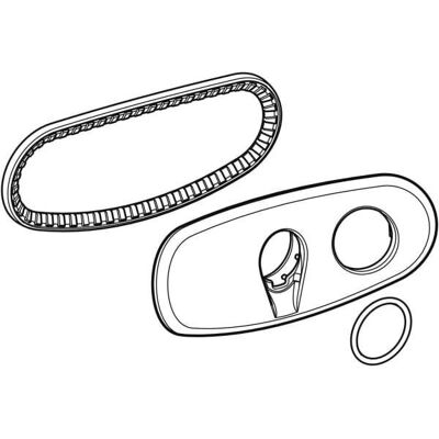 Geberit Modell 250.094.21.1 - Blende mit Dichtungssatz Geberit Modell 250.094.21.1 - Blende mit Dichtungssatz