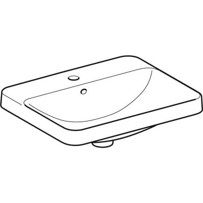 Keramag VariForm Rechteckige Einbaubecken - Weiß - 550x450mm Keramag VariForm Rechteckige Einbaubecken - Weiß - 550x450mm
