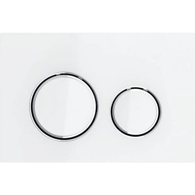 Geberit Sigma 21 Placa de Doble Carga Blanca Cromo - Plato de descarga WC Geberit Sigma 21 Placa de Doble Carga Blanca Cromo - Plato de descarga WC