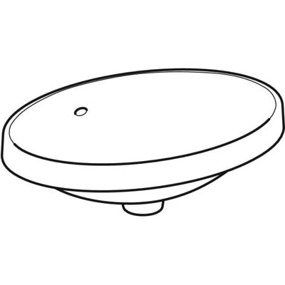 Keramag VariForm Ovalwaschtisch - 550x400mm, Ohne Hahnloch, Mit Überlauf Keramag VariForm Ovalwaschtisch - 550x400mm, Ohne Hahnloch, Mit Überlauf