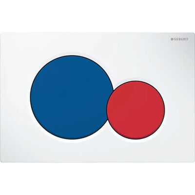 Geberit Sigma01 Betätigungsplatte Weiß, Blau, Rot - Spülkasten Ersatzteil Geberit Sigma01 Betätigungsplatte Weiß, Blau, Rot - Spülkasten Ersatzteil