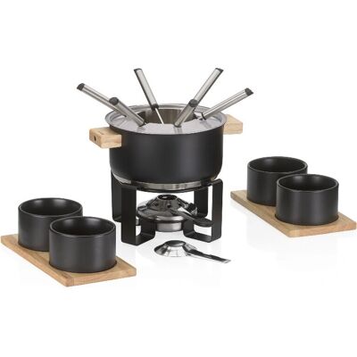 Kela Gunten 1.6L Schwarz - Fondue-Set Kela Gunten 1.6L Schwarz - Fondue-Set