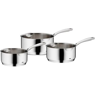 Set de Casseroles en Acier Inoxydable KELA - 16/18/20cm - Économies d'Énergie - Publicité Set de Casseroles en Acier Inoxydable KELA - 16/18/20cm - Économies d'Énergie - Publicité