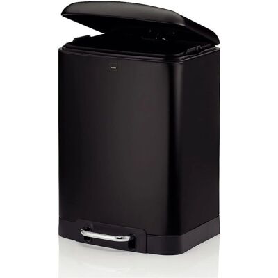 Kela Davino Abfalleimer - 12L, Silent Close, Fußpedal, Moderner Edelstahl Kela Davino Abfalleimer - 12L, Silent Close, Fußpedal, Moderner Edelstahl