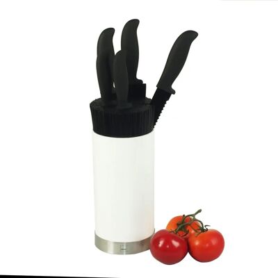 Kela 11286 Weißes Messer-Set - Küchenmesser 6 Stück Kela 11286 Weißes Messer-Set - Küchenmesser 6 Stück