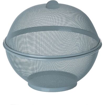 Kela Como Ronde Metaal Plastic Blau - Serveer Mand Kela Como Ronde Metaal Plastic Blau - Serveer Mand