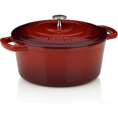 Kela Calido Gusseisen Bräter - 5L, Rot - Schwer Kela Calido Gusseisen Bräter - 5L, Rot - Schwer